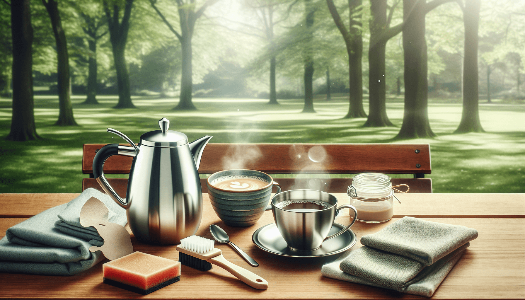 Parke Üzerinde Çay ve Kahve Lekesi Temizliği